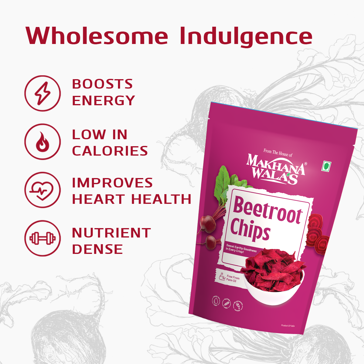 Makhanawala's Beetroot chips