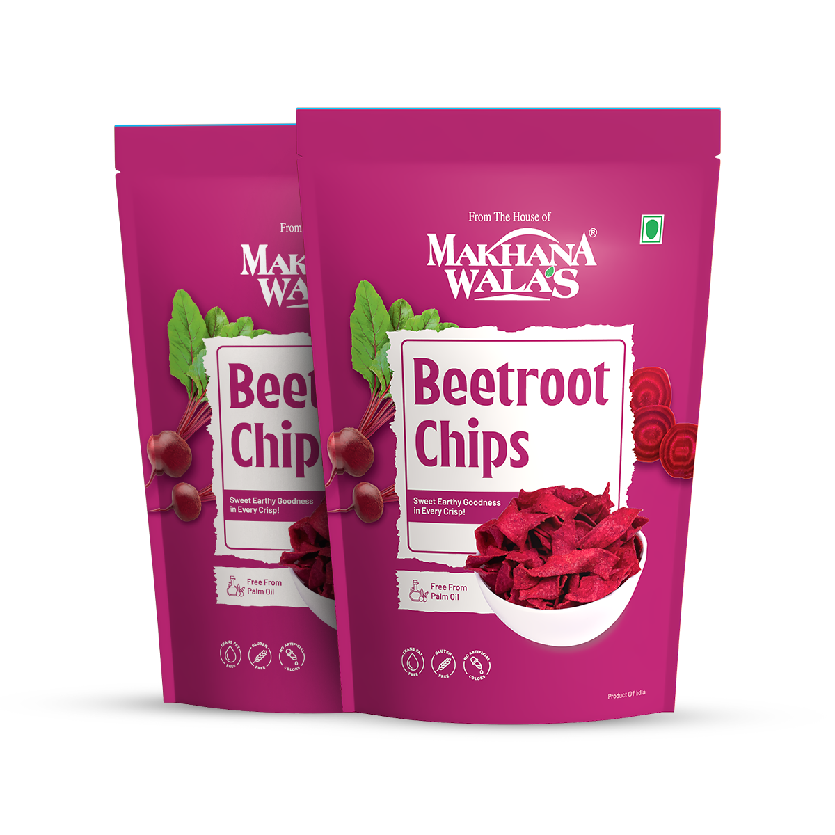 Beetroot Chips healthy veggie snack by Makhanawalas