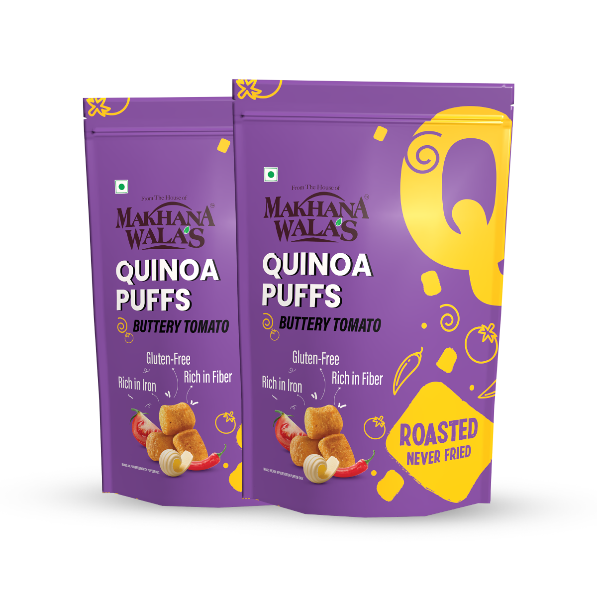 Butter Tomato Quinoa Puffs by Makhanawalas