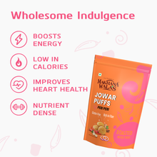 Crunchy roasted jowar puffs with peri peri seasoning