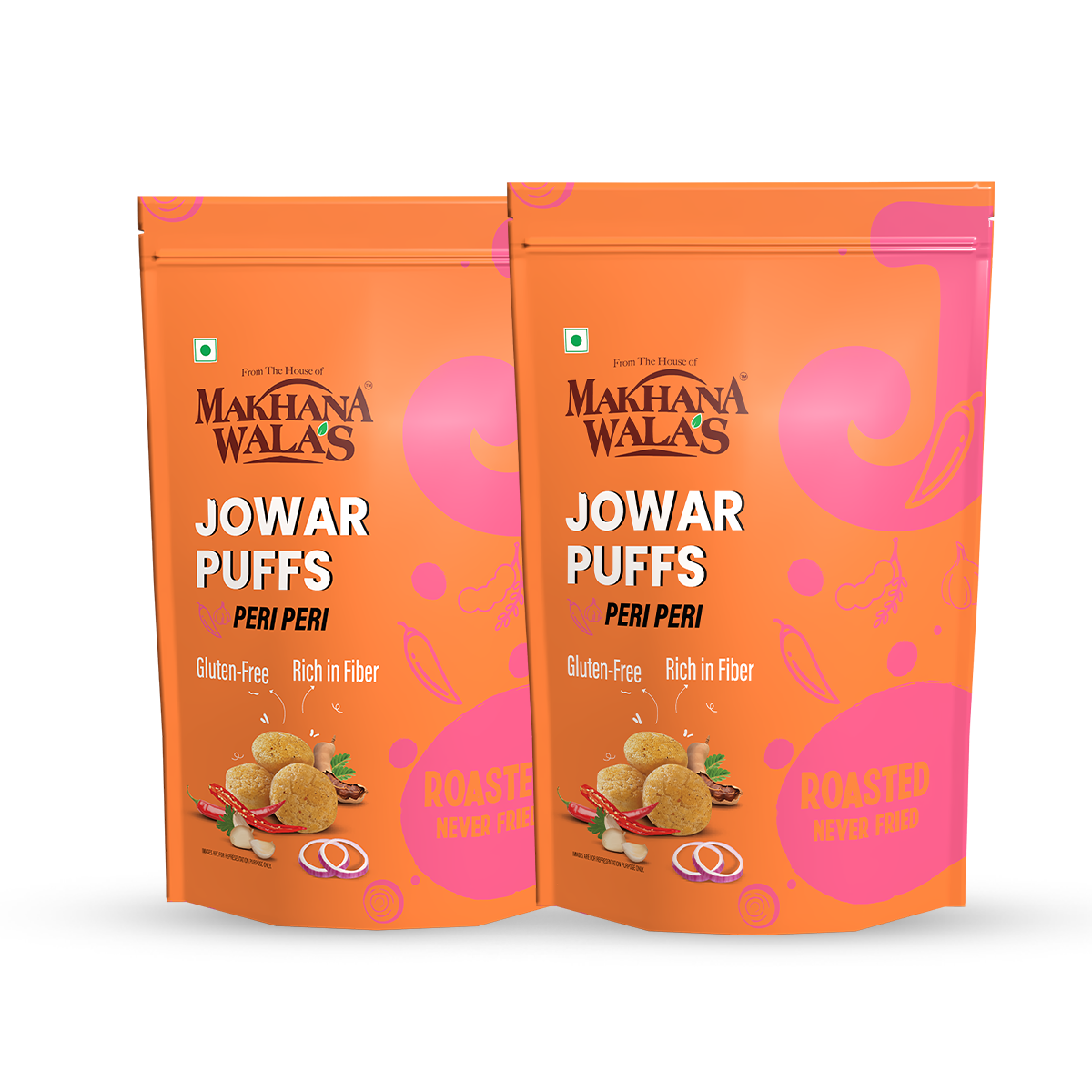 Peri Peri Jowar Puffs by Makhanawalas
