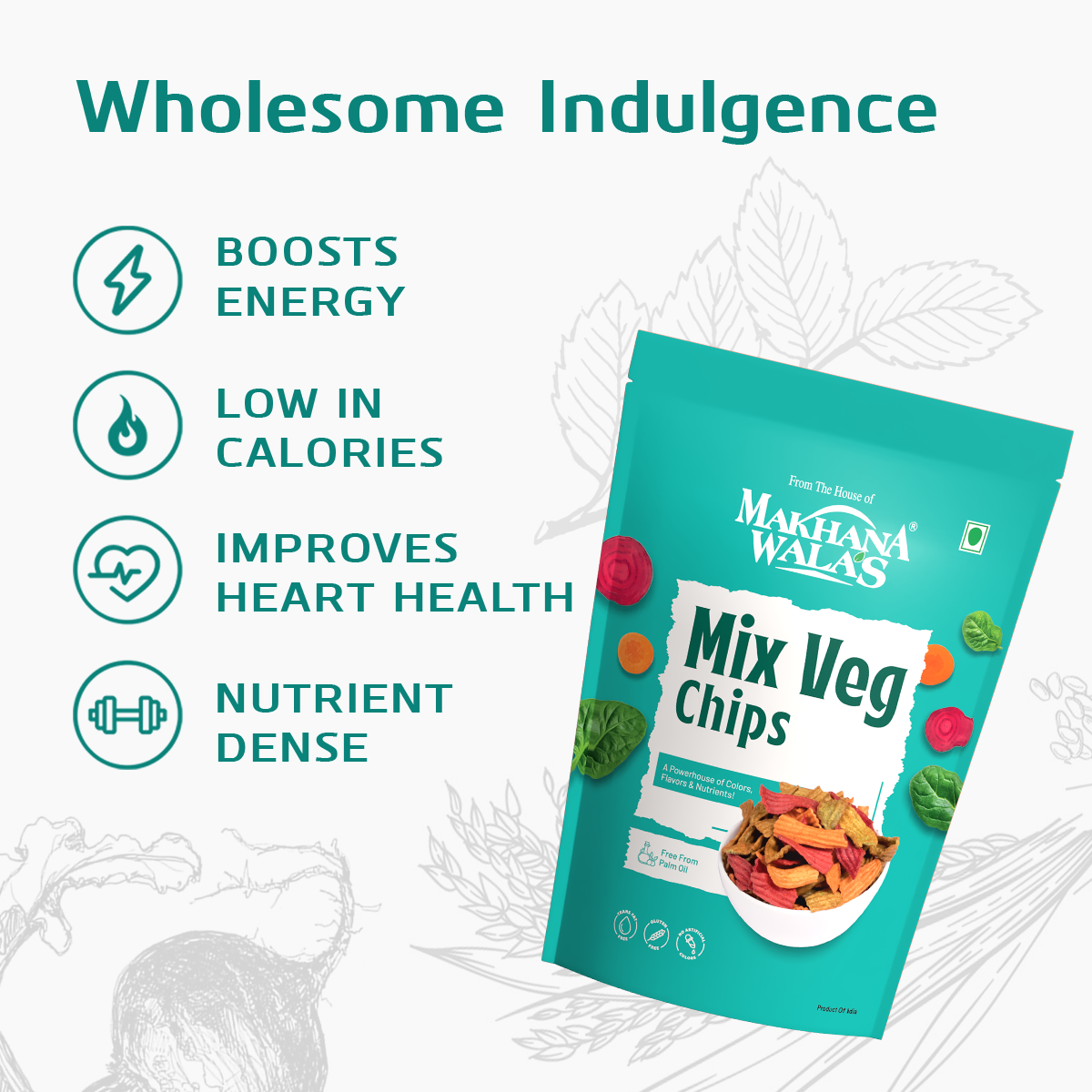 Makhanawala's Mix veg chips